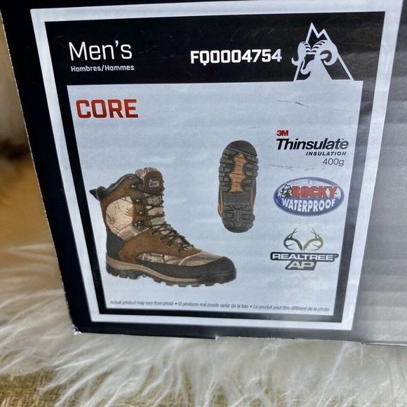 Rocky Core Waterproof 400G Insulated Outdoor Boots Mens Sz 10.5 W Fast Shipping - Picture 7 of 9